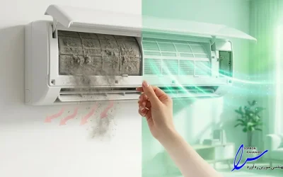 آموزش تمیز کردن فیلتر کولر گازی